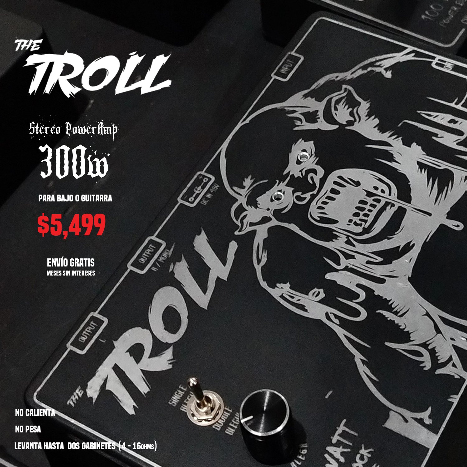 Stereo Power Amp 300 watts RMS